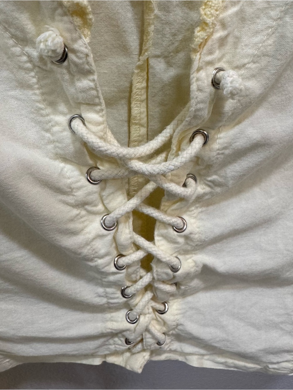 Vintage Oxygen Brand Lace-Up Vest/Skirt Sz L Victorian Romantic Coquette Corset - Picture 4 of 15